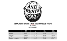 Load image into Gallery viewer, METALWOOD STUDIO x ANTi COUNTRY CLUB TOKYO EXCLUSIVE CAPSULE COLLECTION 2026SS - HOODIE BLACK-