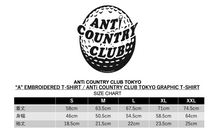 Load image into Gallery viewer, ANTi COUNTRY CLUB TOKYO 2026 SS - “A” EMBROIDERED T-SHIRT (GREEN) -