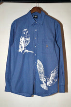 Load image into Gallery viewer, ANTi COUNTRY CLUB TOKYO 2026 SS - OWL PAINTED PLAID SHIRT(BLUE) -