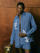 Load image into Gallery viewer, ANTi COUNTRY CLUB TOKYO 2026 SS - OWL PAINTED PLAID SHIRT(BLUE) -