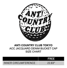将图片加载到图库查看器,ANTi COUNTRY CLUB TOKYO DENIM COLLECTION 【JACQUARD ACC DENIM CAP】