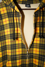 Load image into Gallery viewer, ANTi COUNTRY CLUB TOKYO 2026 SS - PLAID PRINT DOUBLE-LAYER WAFFLE THERMAL HOODIE(YELLOW) -