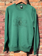 Load image into Gallery viewer, ANTi COUNTRY CLUB TOKYO 2026 SS - “A” EMBROIDERED CREWNECK SWEATSHIRT (GREEN) -