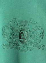 Load image into Gallery viewer, ANTi COUNTRY CLUB TOKYO 2026 SS - “A” EMBROIDERED CREWNECK SWEATSHIRT (GREEN) -