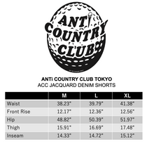 将图片加载到图库查看器,ANTi COUNTRY CLUB TOKYO DENIM COLLECTION 【JACQUARD ACC DENIM SHORTS】
