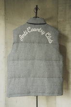 Charger l&#39;image dans la galerie, ANTi COUNTRY CLUB DOWN VEST - BLACK CHECK -
