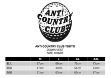 画像をギャラリービューアに読み込む, ANTi COUNTRY CLUB DOWN VEST - BLACK CHECK -
