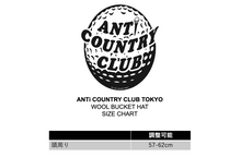 Carica l&#39;immagine nel visualizzatore di Gallery, ANTi COUNTRY CLUB WOOL BUCKET HAT
