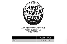 Carica l&#39;immagine nel visualizzatore di Gallery, ANTi COUNTRY CLUB WOOL BUCKET HAT
