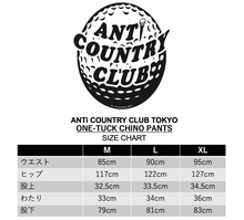 Load image into Gallery viewer, ANTi COUNTRY CLUB TOKYO 2026 SS - ONE-TUCK CHINO PANTS（BEIGE) -
