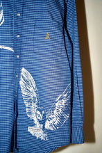 Load image into Gallery viewer, ANTi COUNTRY CLUB TOKYO 2026 SS - OWL PAINTED PLAID SHIRT（BLUE) -
