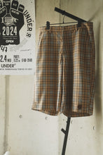 Load image into Gallery viewer, ANTi COUNTRY CLUB 3/4 LENGTH SHORTS - BROWN CHECK -
