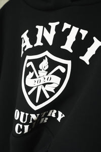 ANTi COUNTRY CLUB COLLEGE LOGO HOODIE - BLACK -