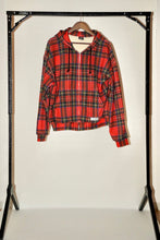 Load image into Gallery viewer, ANTi COUNTRY CLUB TOKYO 2026 SS - PLAID PRINT DOUBLE-LAYER WAFFLE THERMAL HOODIE（RED) -
