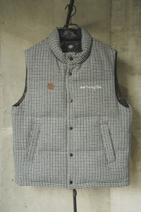 ANTi COUNTRY CLUB DOWN VEST - BLACK CHECK -