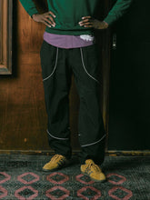 Load image into Gallery viewer, ANTi COUNTRY CLUB TOKYO 2026 SS - WHITE PIPING WARM-UP PANTS（BLACK) -
