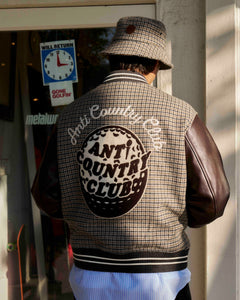 ANTi COUNTRY CLUB VARSITY JACKET - BROWN -