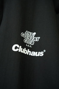 CLUBHAUS x ANTi COUNTRY CLUB TOKYO for ADIDAS GOLF Vol.2 HALF ZIP TOP ( BLACK )