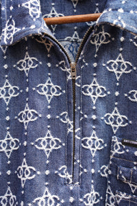 ANTi COUNTRY CLUB TOKYO DENIM COLLECTION 【JACQUARD ACC DENIM HALF ZIP SHIRT】
