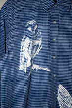 Load image into Gallery viewer, ANTi COUNTRY CLUB TOKYO 2026 SS - OWL PAINTED PLAID SHIRT（BLUE) -
