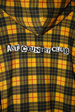 Load image into Gallery viewer, ANTi COUNTRY CLUB TOKYO 2026 SS - PLAID PRINT DOUBLE-LAYER WAFFLE THERMAL HOODIE（YELLOW) -
