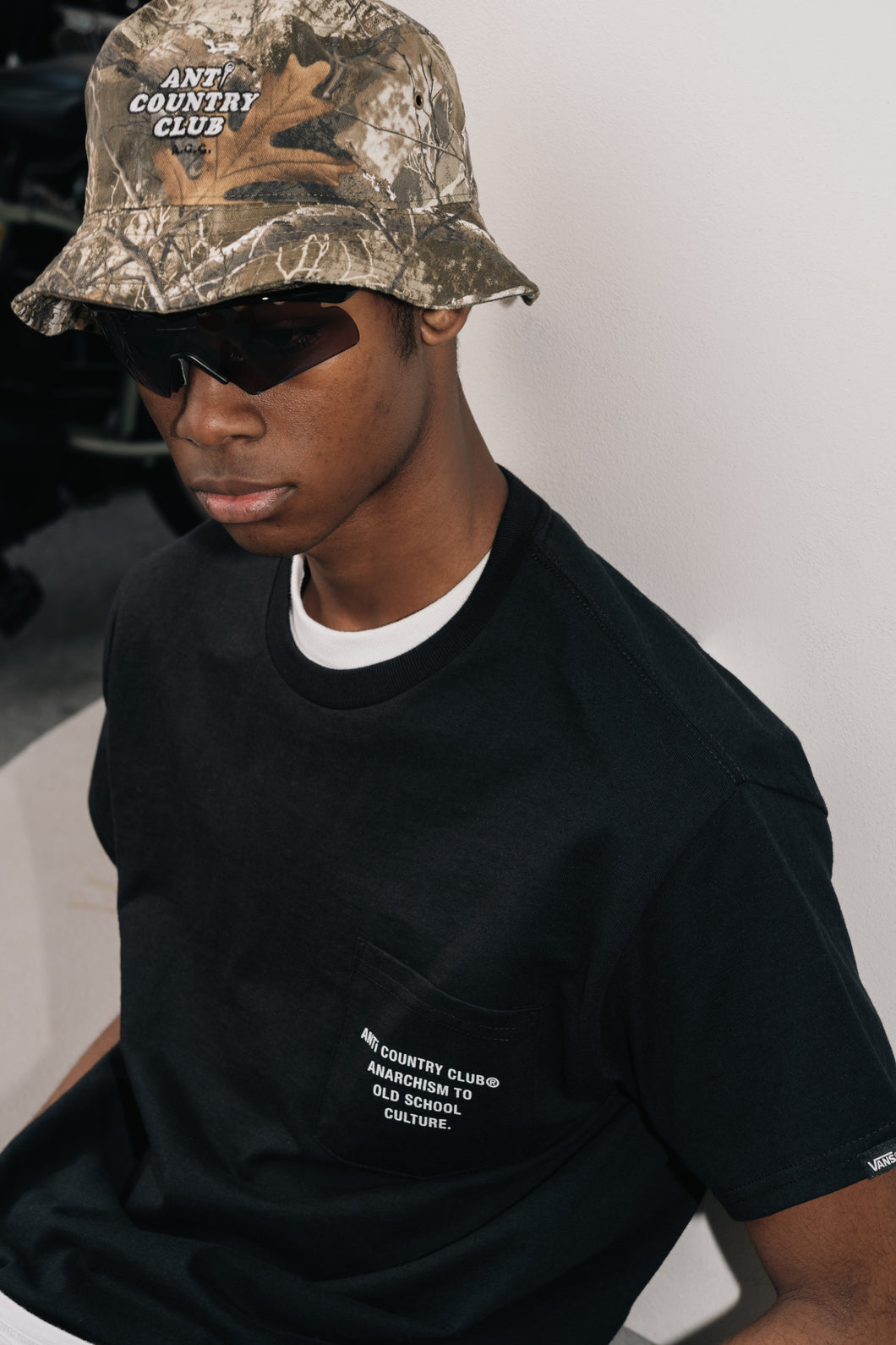 ANTi COUNTRY CLUB TOKYO ICON LOGO BUCKET HAT - REAL TREE CAMO -