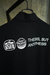 CLUBHAUS x ANTi COUNTRY CLUB TOKYO for ADIDAS GOLF Vol.2 HALF ZIP TOP ( BLACK )