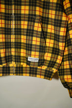 Load image into Gallery viewer, ANTi COUNTRY CLUB TOKYO 2026 SS - PLAID PRINT DOUBLE-LAYER WAFFLE THERMAL HOODIE（YELLOW) -
