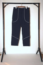 Load image into Gallery viewer, ANTi COUNTRY CLUB TOKYO 2026 SS - WHITE PIPING WARM-UP PANTS（NAVY) -
