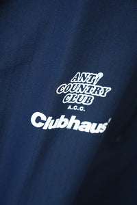 CLUBHAUS x ANTi COUNTRY CLUB TOKYO for ADIDAS GOLF Vol.2 HALF ZIP TOP ( NAVY )