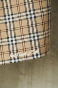 ANTi COUNTRY CLUB 3/4 LENGTH SHORTS - BROWN CHECK -