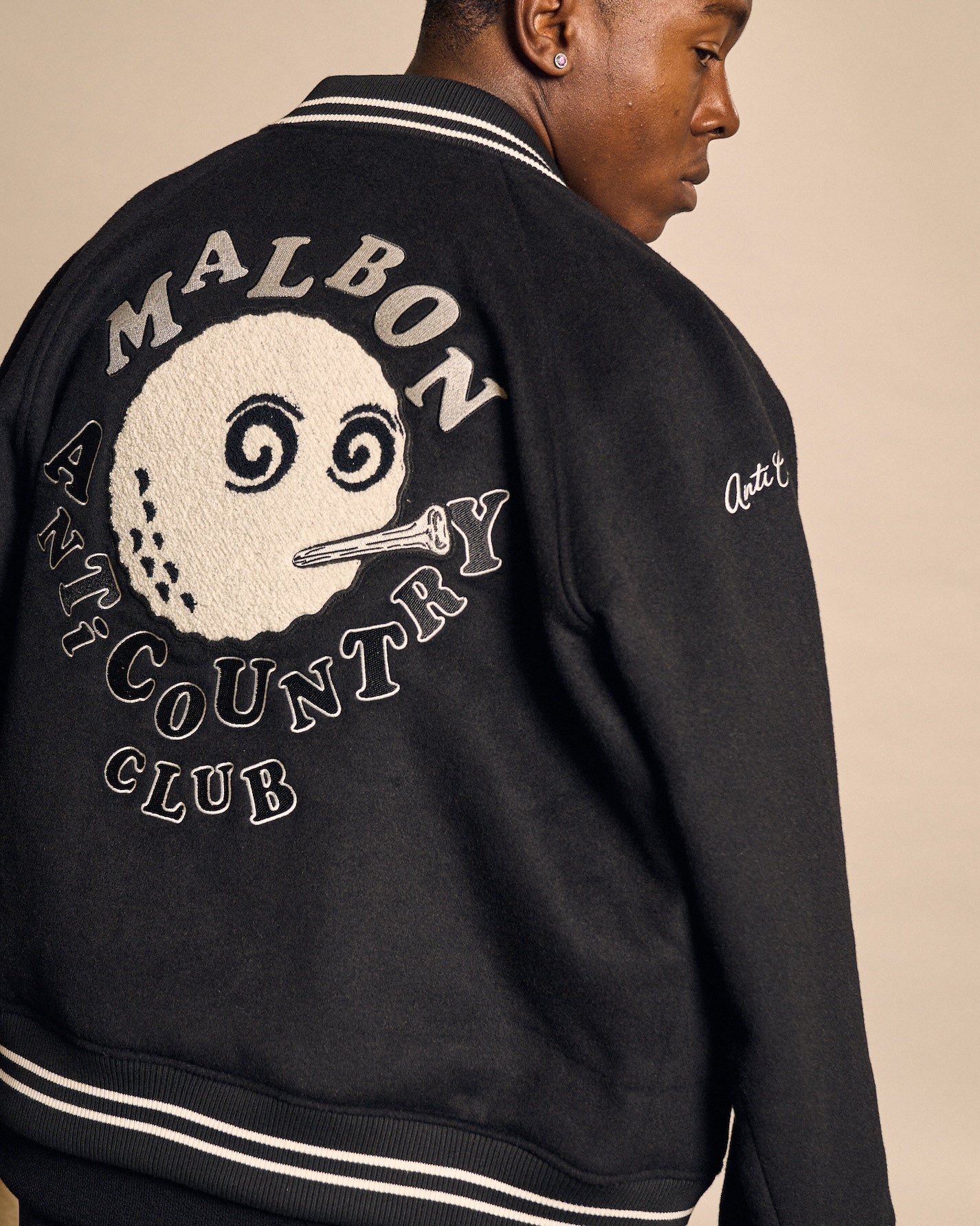 anti country club malbon スウェット ダークチョコ メンズウェア 